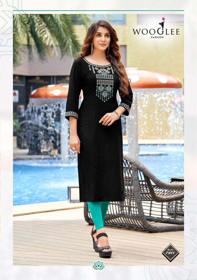 Wooglee 4Ever 3 Fancy Wear Wholesale Designer Kurti Catalog
